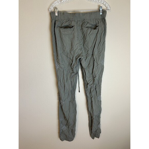 Sundance Pants Womens Size M Gray Boho Hippie 70s Embroidered Straight Leg - Picture 3 of 4